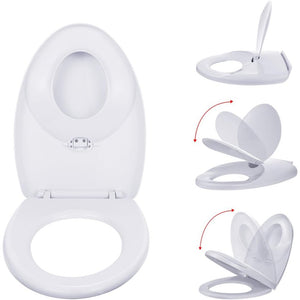 Topg oods sedile wc con abbassamento automatico bianco a forma d