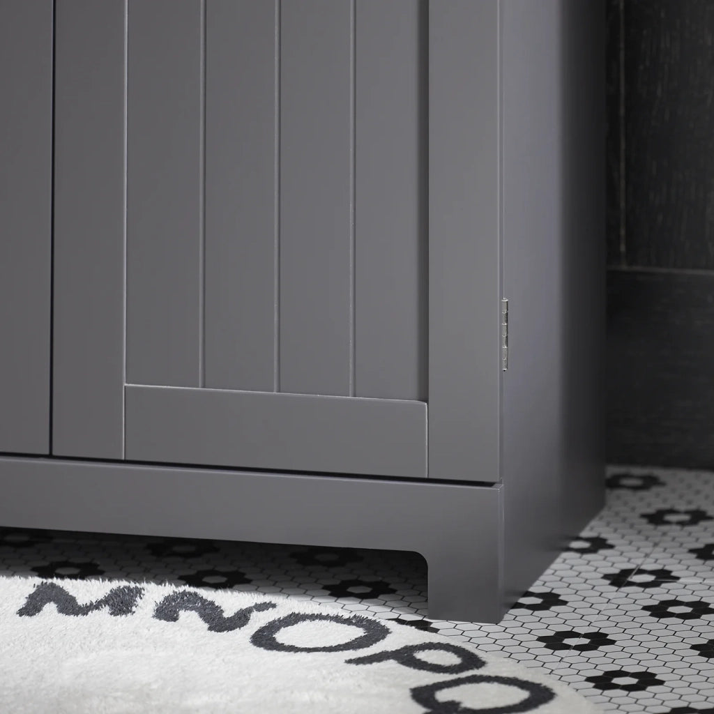 Mobile sottolavabo per Bagno con 2 Ante mobili bagno L60*P30*A60 cm Grigio BZR18-DG
