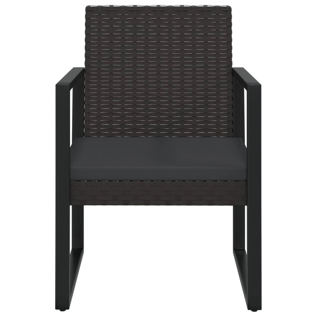 Poltrona da Giardino con Cuscino Nero in Polyrattancod mxl 118649