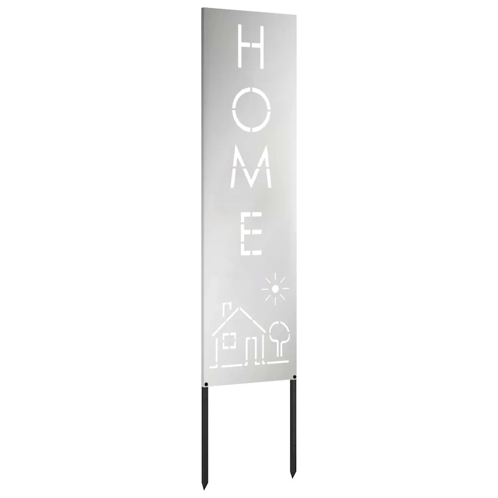 vidaXL Schermo per privacy in giardino Traforo Argento 32 x 140 cm