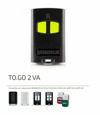 TELECOMANDO TRASMETTITORE BENINCA TO.GO2VA TOGO ORIGINALE 2 CANALI 9863173