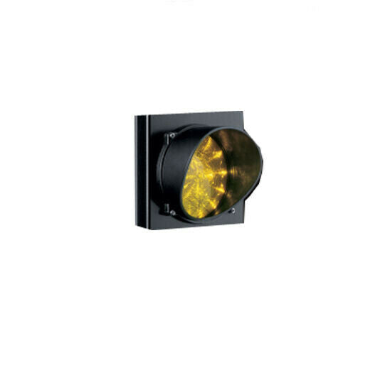 SEMAFORO GIALLO SINGOLA LUCE 230V LED LAMPADA MONOLAMPADA PARCHEGGIO IMPIANTO