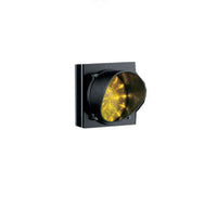SEMAFORO GIALLO SINGOLA LUCE 230V LED LAMPADA MONOLAMPADA PARCHEGGIO IMPIANTO