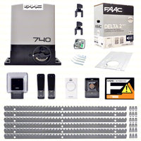 FAAC DELTA 2 740 KIT 6MT CREMAGLIERA METALLO AUTOMAZIONE CANCELLO SCORREVOLE dfm