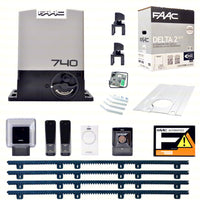 FAAC AUTOMAZIONE CANCELLO SCORREVOLE AUTOMATICO APRICANCELLO ELETTRICO + 4 MT CR