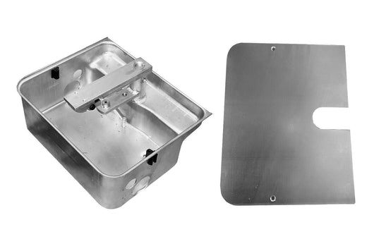 CASSA CASSETTA PORTANTE X MOTORE INTERRATO CANCELLO BATTENTE DIEFFEMATIC CROMO