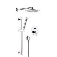 Set doccia completo a incasso con saliscendi cromato - Serie X Style