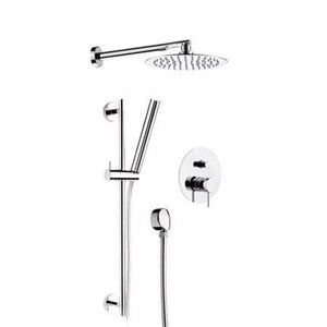 Set doccia completo a incasso con saliscendi cromato - Serie X Style