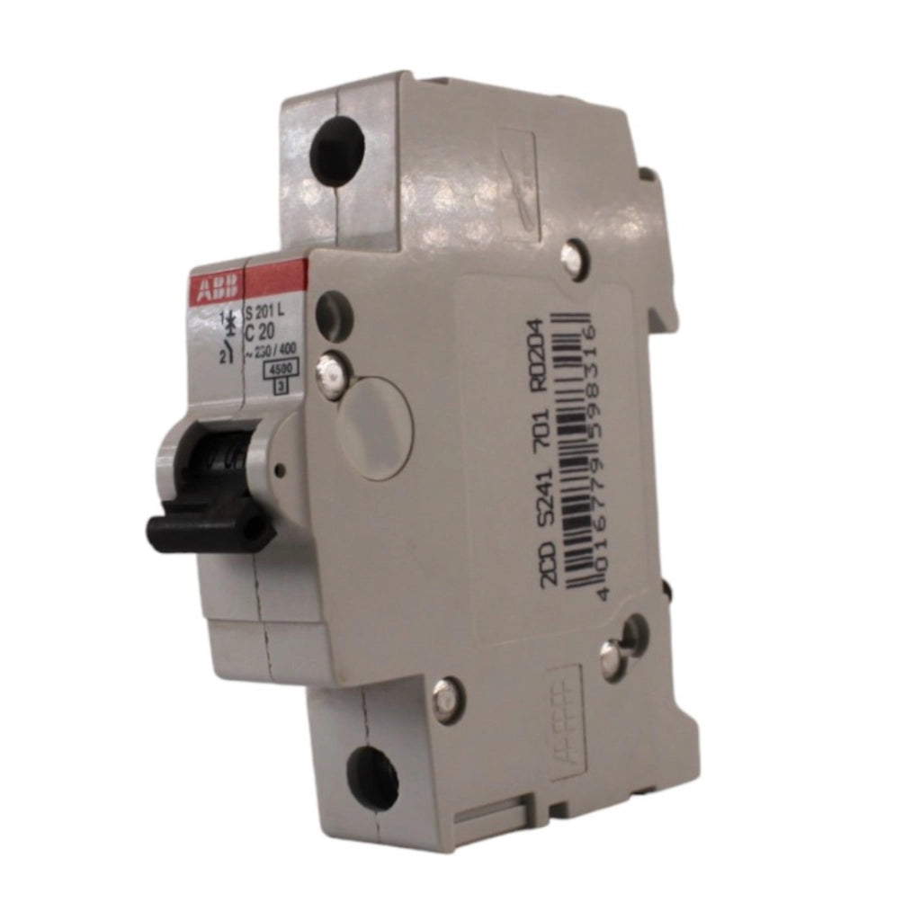 Interruttore magnetotermico 1 polo 1 modulo 20A curva C ABB