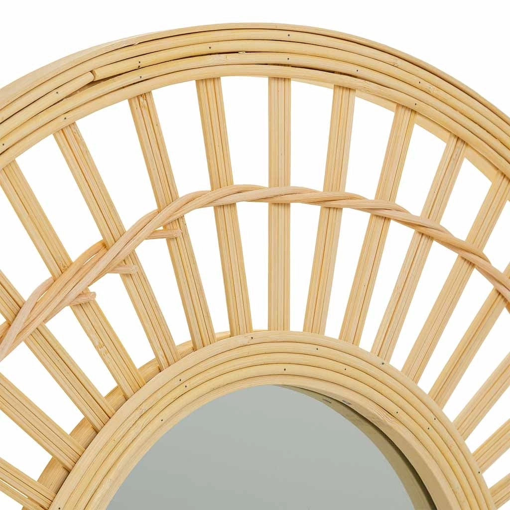 Specchio in bambù marrone d46,5x2h