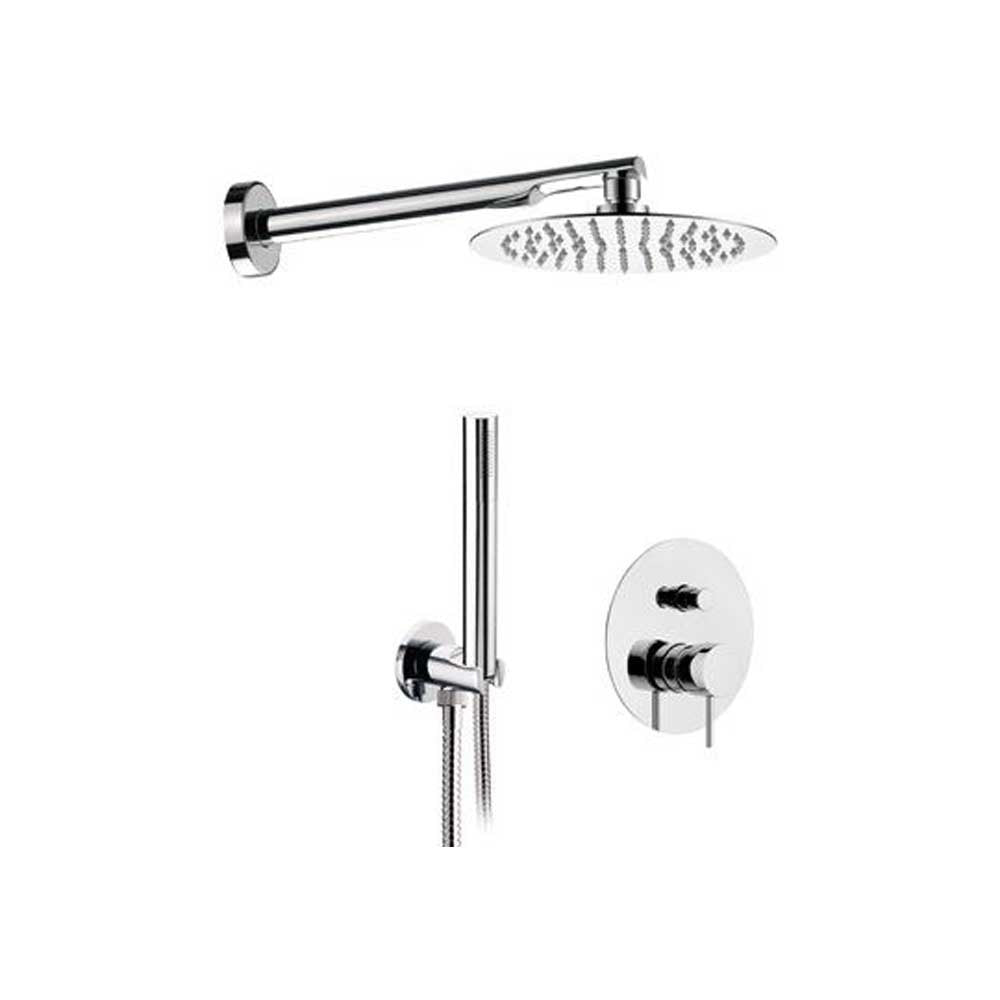 Set doccia a incasso con doccino cromato - Serie X Style
