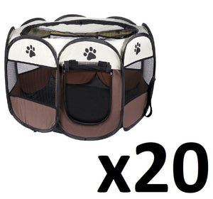 Valora RETE PER CANI/GATTI Pieghevole in Tessuto Marrone Design Resistente x20