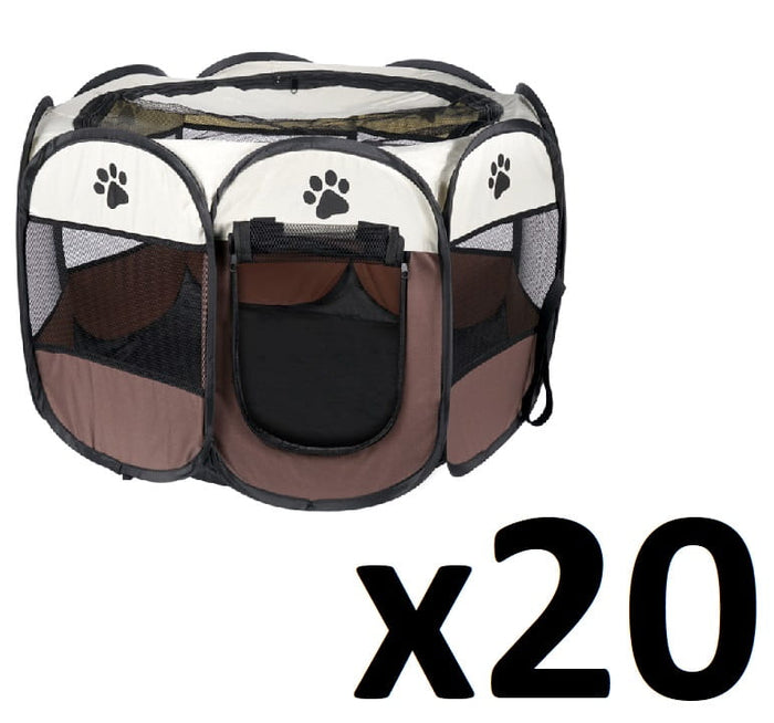 Valora RETE PER CANI/GATTI Pieghevole in Tessuto Marrone Design Resistente x20