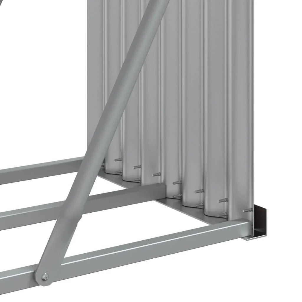 Portalegna 180 x 45 x 100 cm acciaio zincato verde 02_0043765