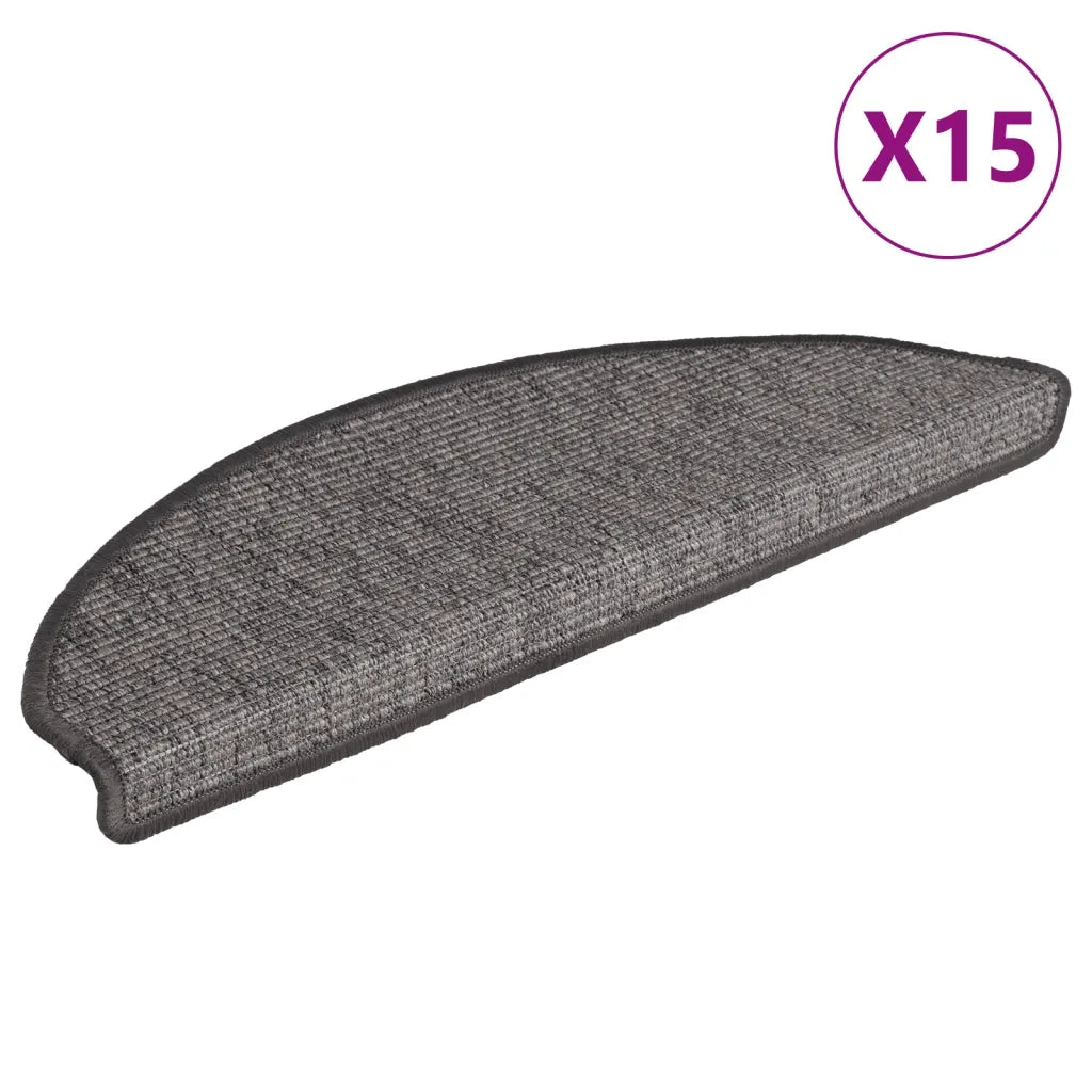 Tappetini Autoadesivi per Scale 15 pz Grigi e Beige 65x25 cm cod mxl 69909
