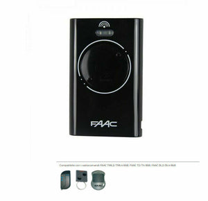 TELECOMANDO CANCELLO FAAC XT2 868 SLH ROLLING CODE GARAGE CANCELLO 7870091 NERO