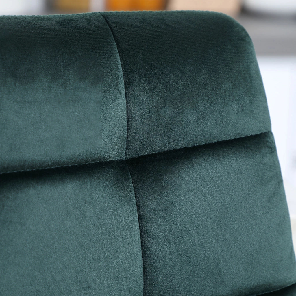 Set 2 sgabelli da bar ¨C zephmum ¨C verde, metallo, imbottiti, 42x55x103 cm