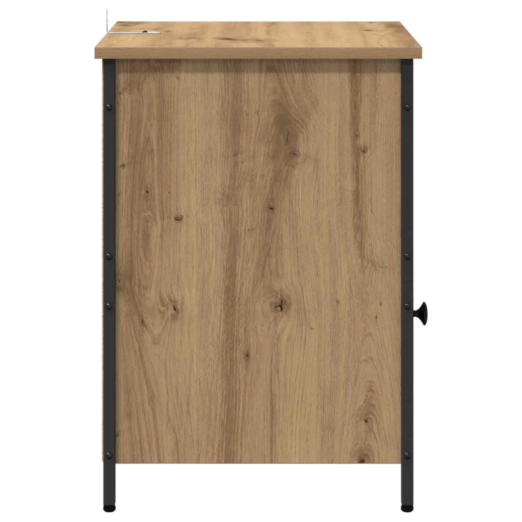 Armadio da Notte 2 pcs Rovere artigianale 40 x 42 x 60 cm