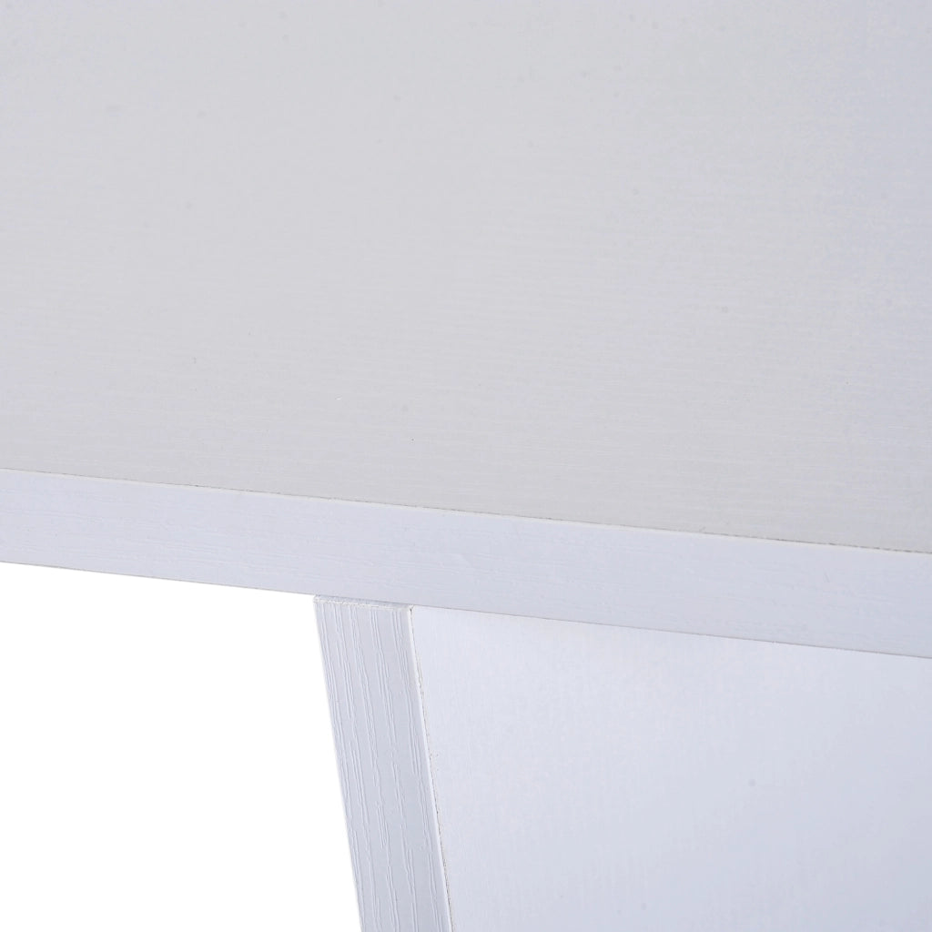 Mobile TV con ruote ¨C Xylo ¨C Legno bianco con ripiani, 80x40x40 cm