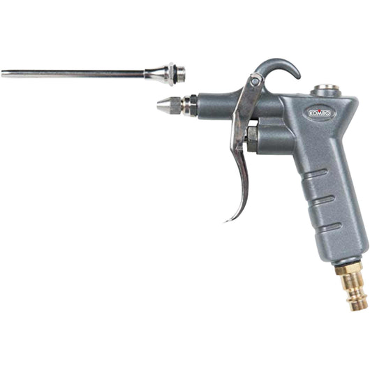 Pistola aria compressa con prolunga, Canna Lunga 10Cm, max 15 bar, innesto