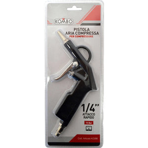 Pistola aria compressa max. 15 bar, innesto rapido maschio EU - 1/4