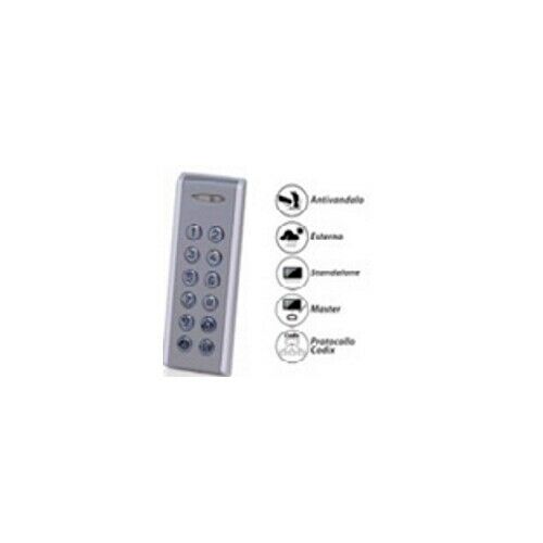 TASTIERA METALLICA ANTIVANDALICA SLIM DFM INOX99 ACCESSORI ANTIFURTO ALLARME