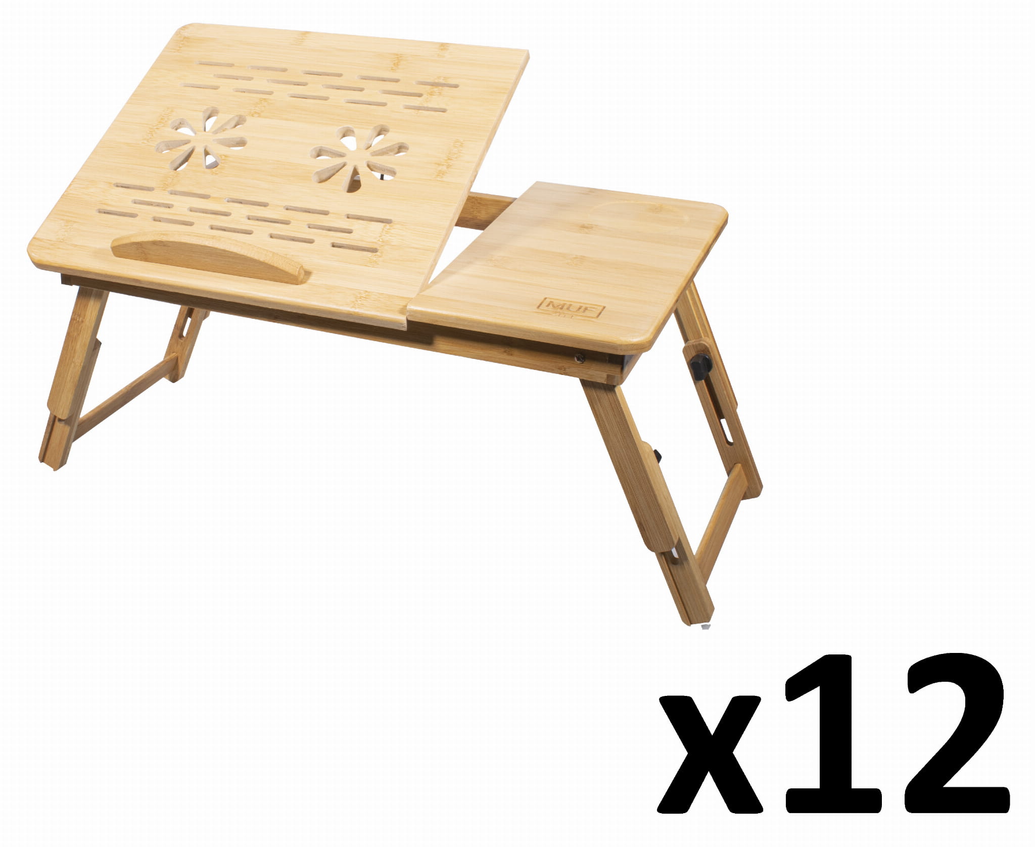 Valora BAMBOO LAPTOP TABLE M pieghevole regolabile in bambù x12