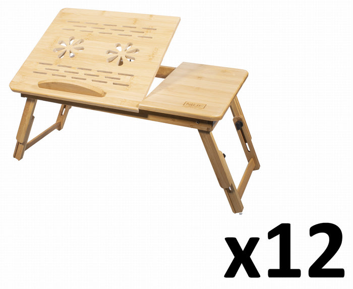 Valora BAMBOO LAPTOP TABLE M pieghevole regolabile in bambù x12