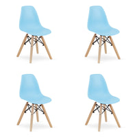 Sedia ergonomica Valora ZUBI in polipropilene blu x4