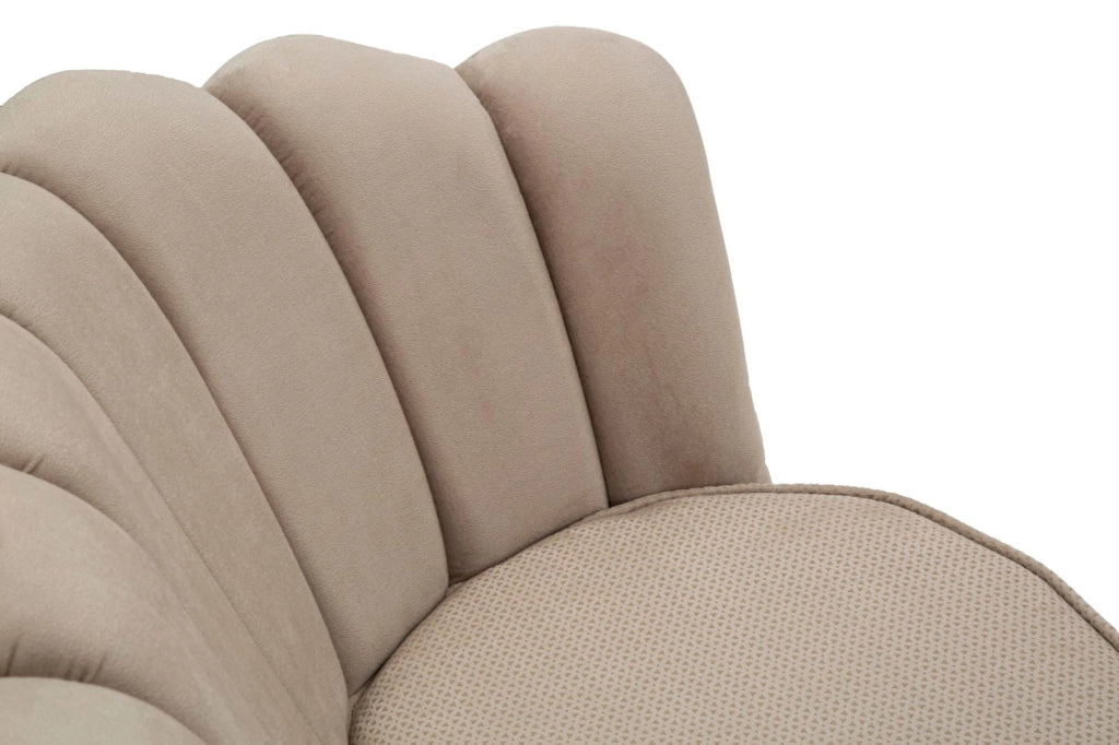 Divano 2 Posti 136x76x78 cm in Tessuto Imbottito