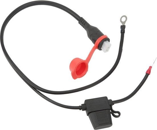 Cavo di ricarica batteria impermeabile con filo di protezione - 1/4 pollice / M6 anello - stile TM