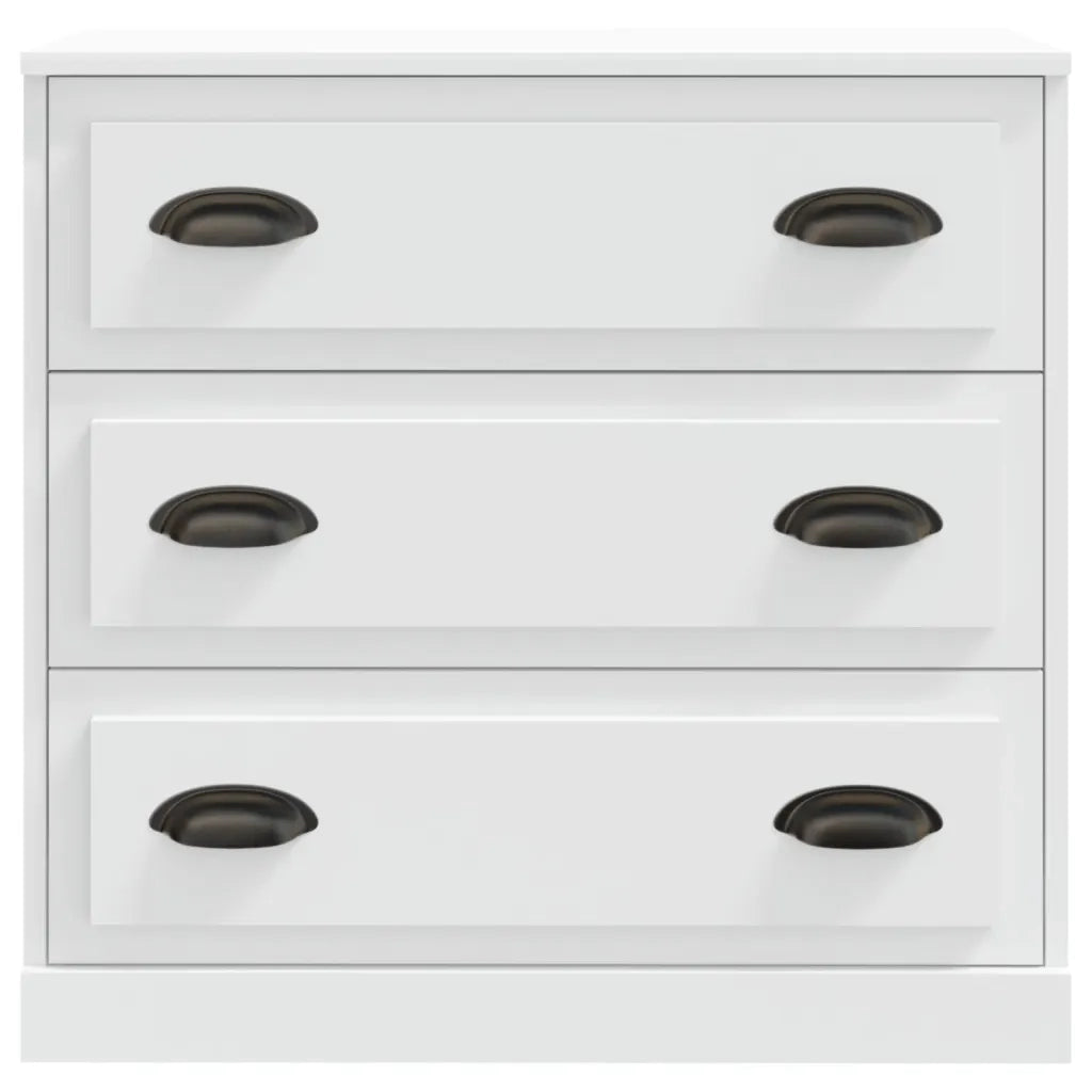 Credenza Bianca 70x35,5x67,5 cm in Legno Multistrato 816224