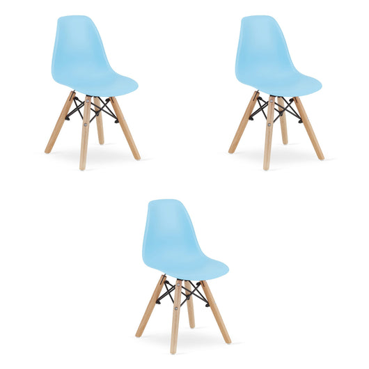 Sedia ergonomica Valora ZUBI blu per cameretta bambini x3