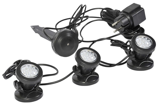 Faretto Per Laghetto Immergibile Sensore Crepuscolare Giorno Notte Verdemax Numero di luci: 3 Faretti