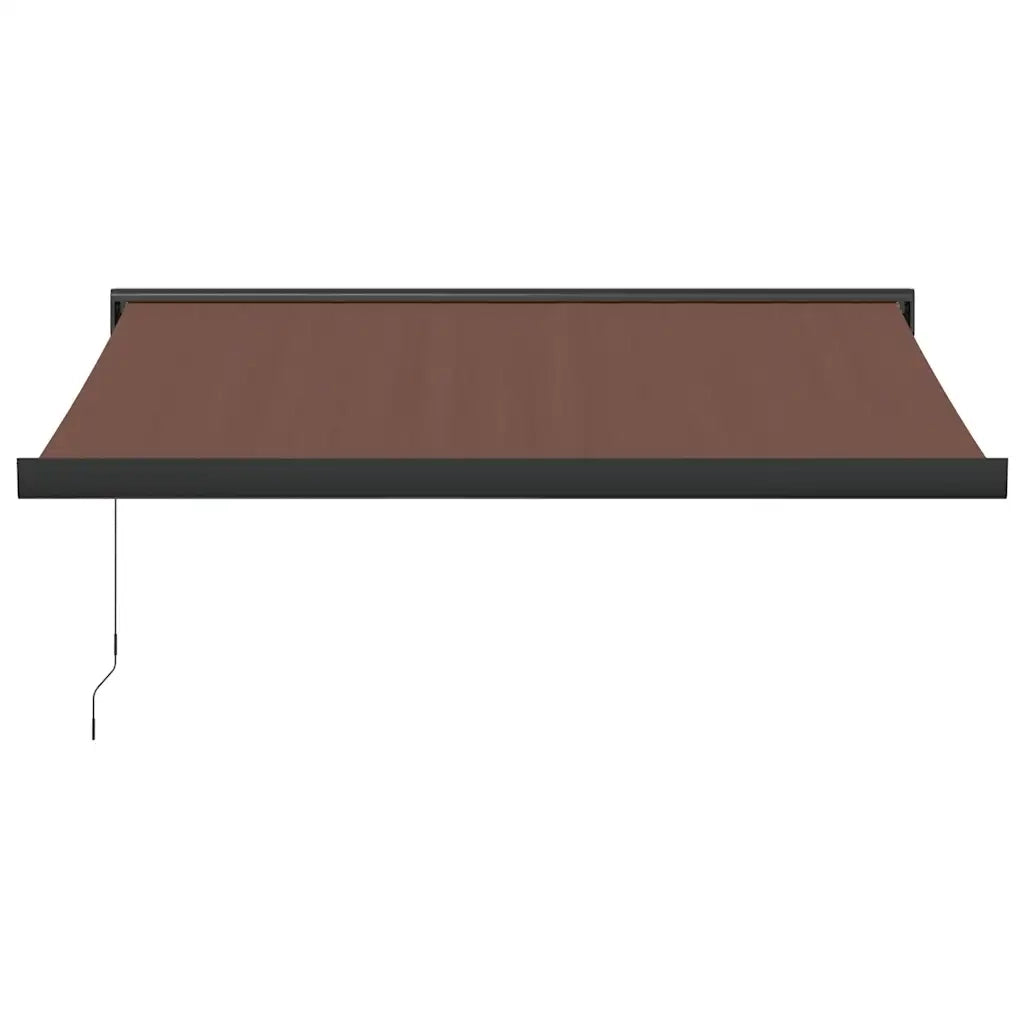Tenda Sole Retrattile Manuale 350x250 cm Marrone 3215724