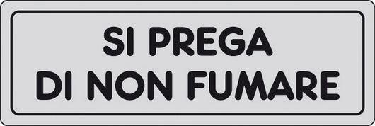 etichetta adesiva 150x50 si prega di non fumare cod:ferx.26465