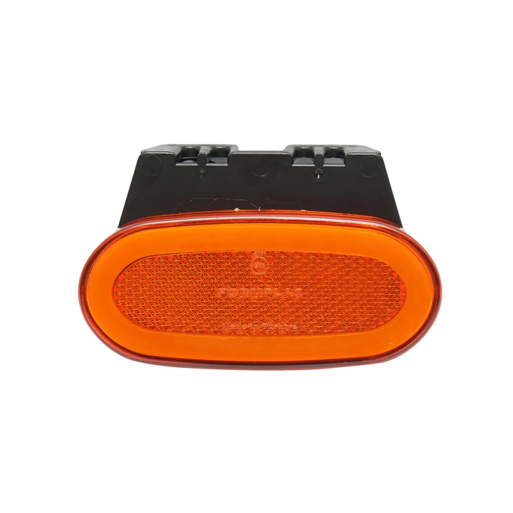 Lampada laterale LED ovale neon con supporto, 12V-24V, gialla, 105x46 mm, Breckner Germany