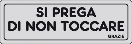 etichetta adesiva 150x50 si prega di non toccare cod:ferx.26466