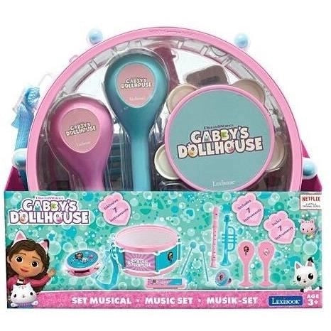 Lexibook - Set musicale Gabby and the Magic House - 7 strumenti - Conservazione nel tamburo