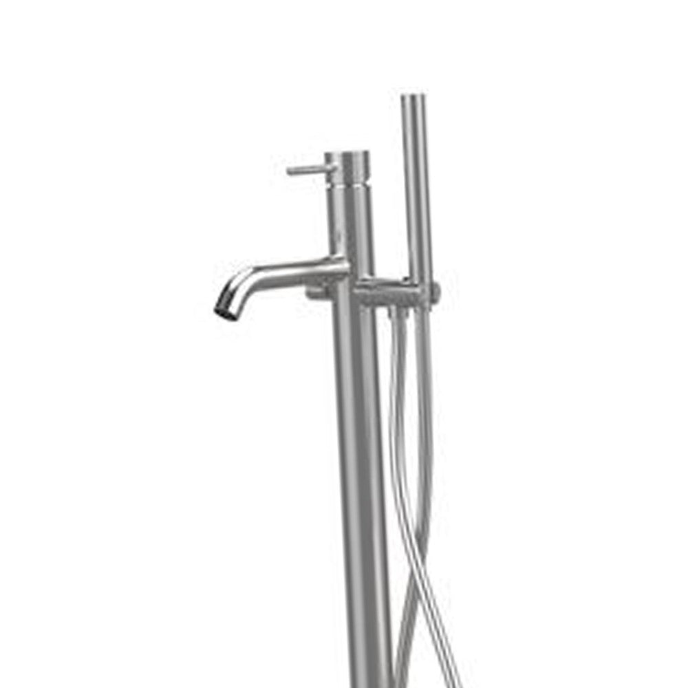 Miscelatore bordo vasca da pavimento acciaio inox - Serie X Style Inox