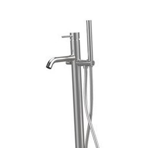 Miscelatore bordo vasca da pavimento acciaio inox - Serie X Style Inox