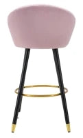 Sgabello Bar Prague Rosa cm 55X56X104
