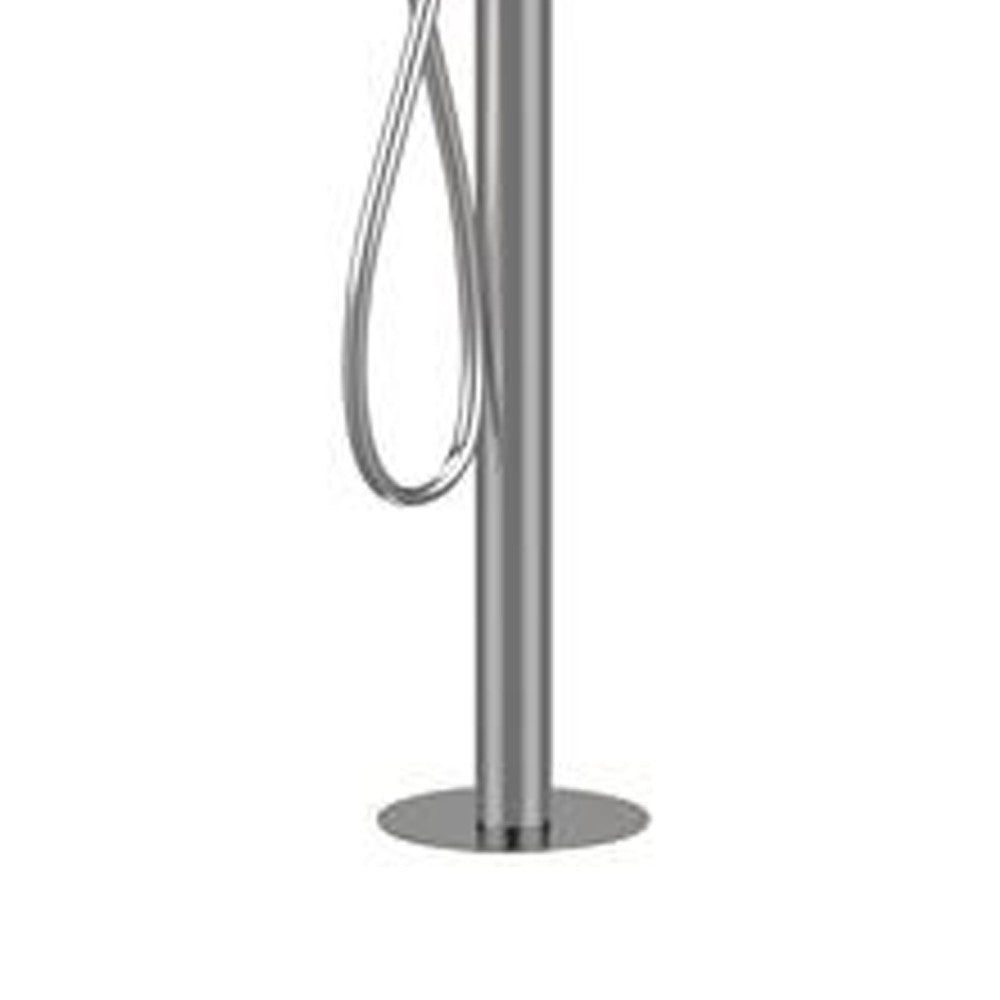 Miscelatore bordo vasca da pavimento acciaio inox - Serie X Style Inox