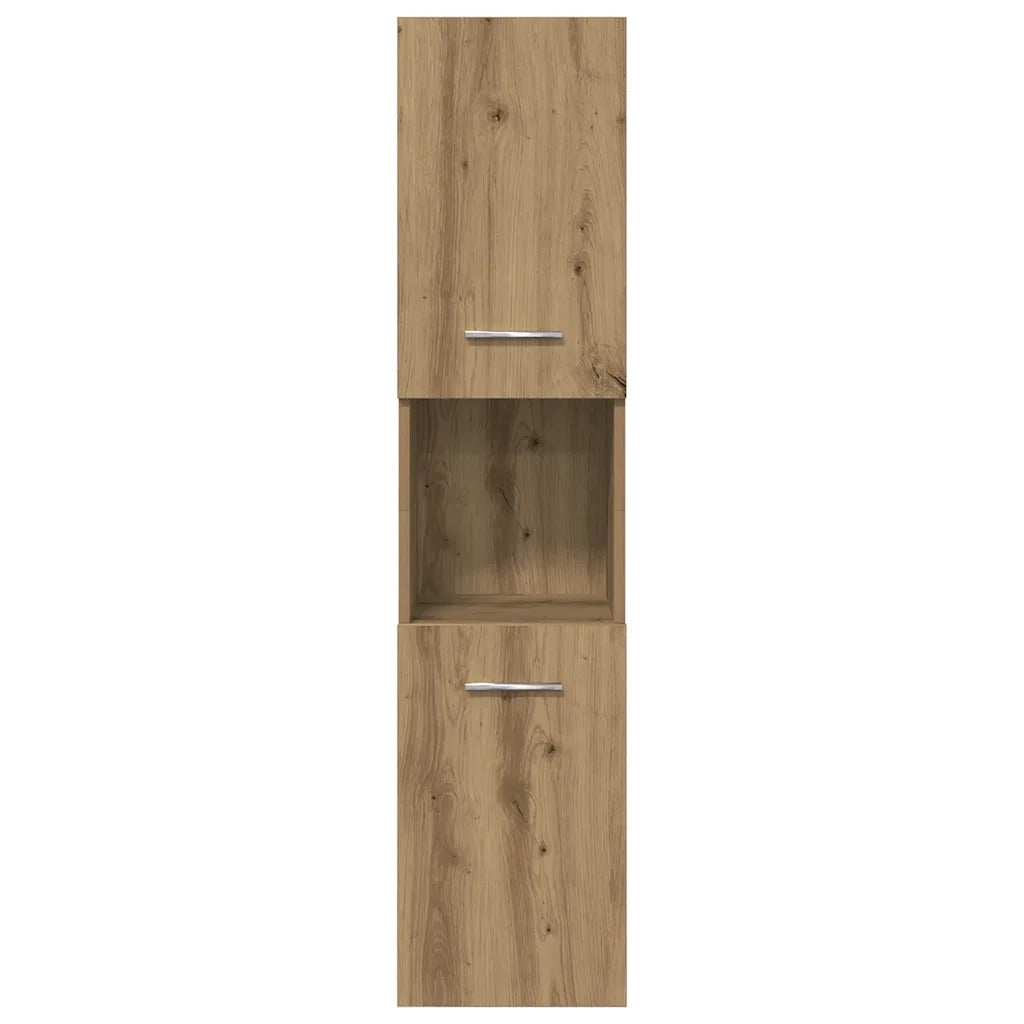 Set Mobili da Bagno 5 pz Rovere Artigianale Legno Multistrato 3328920