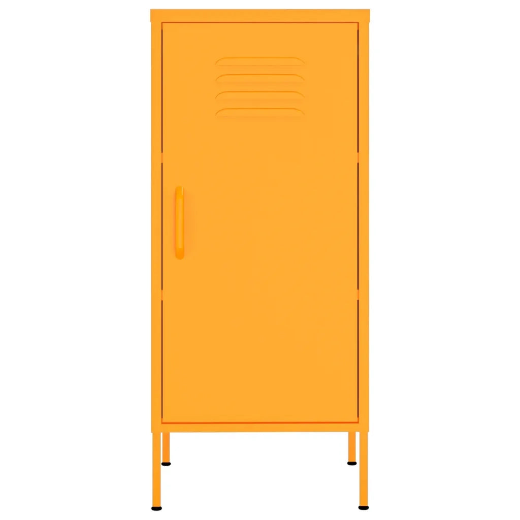 Armadietto Giallo Senape 42,5x35x101,5 cm in Acciaio 336191