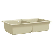 Lavello da Cucina in Granito Vasca Doppia Beige CFW9389709