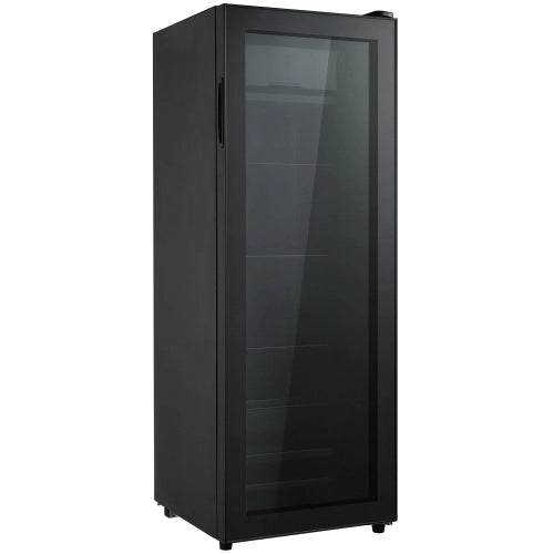 Mini frigorifero; congelatore; volume totale 128L; freezer 8L; frigorifero da 120L; basso rumore; sistema di raffreddamento del compressore; efficiente energeticamente; scaffali regolabili; nero