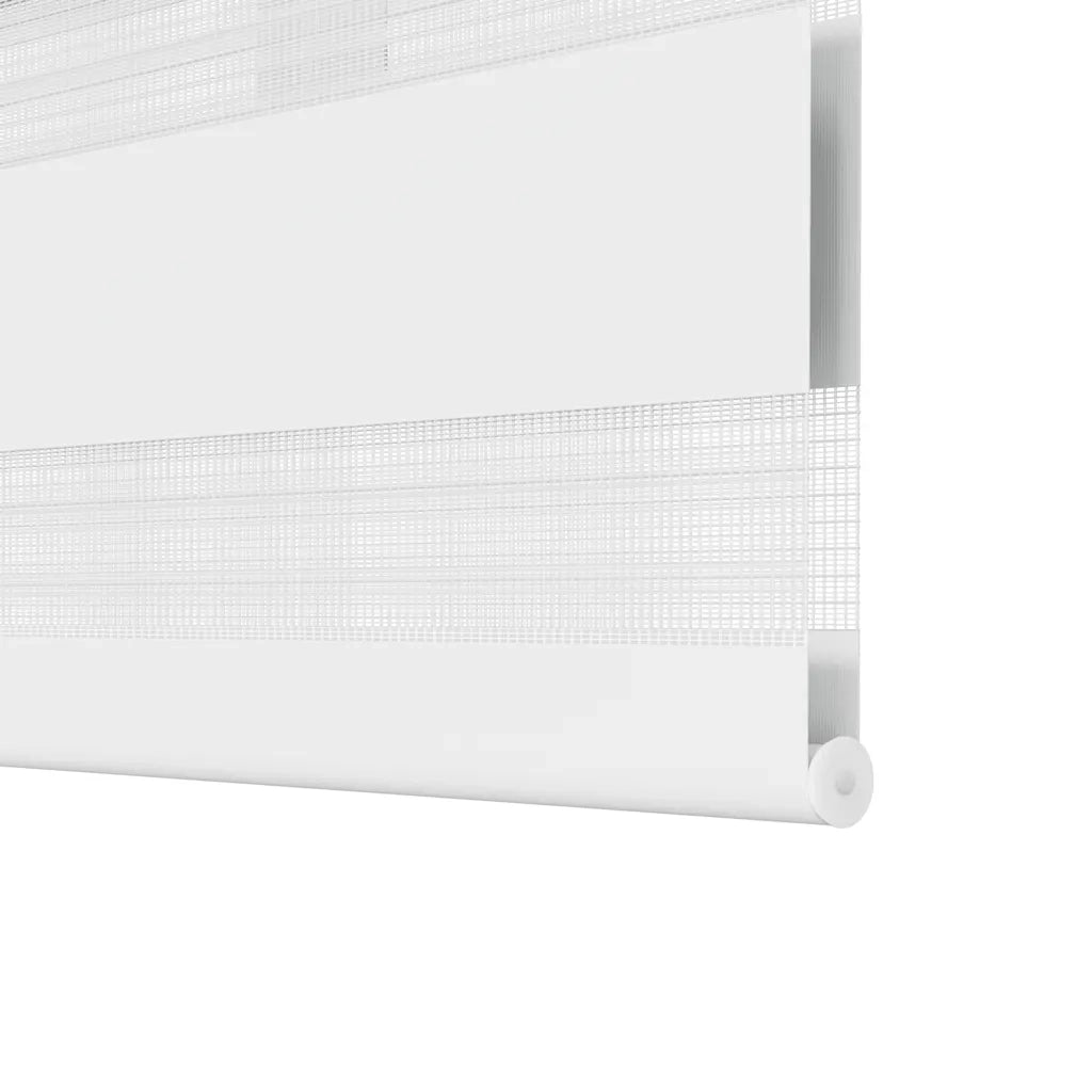 Tenda a rullo | Tenda avvolgibile zebra 120,9x230 cm Larghezza tessuto 116,7 cm bianco
