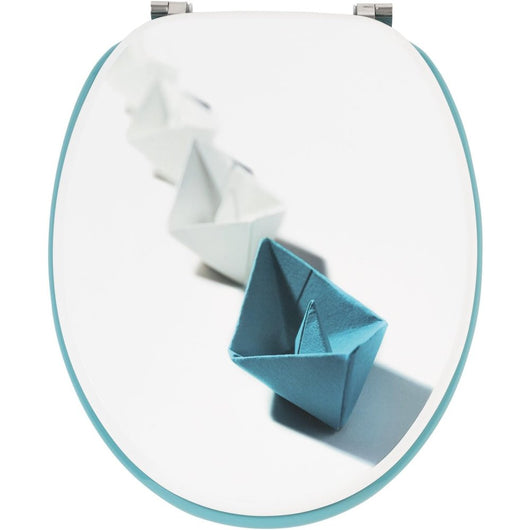 Wirquin 20721909 sedile wc woody 100% fsc, blu