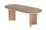Tavolo da pranzo in legno "Sabella" 200 x 90 x 75 cm - Rovere zaffiro